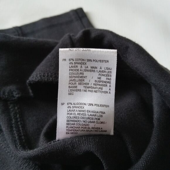 RD Style Stitch Fix Black Faux Leather Full Length Leggings Women's Size Medium - Picture 5 of 13